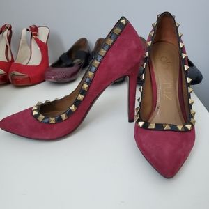 Lola Cruz maroon students heels